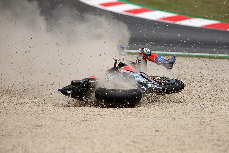 Andrea Dovizioso stürzte zum zweiten Mal in drei Rennen