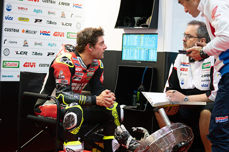 Cal Crutchlow mit Crew-Chief Beefy Bourguignon
