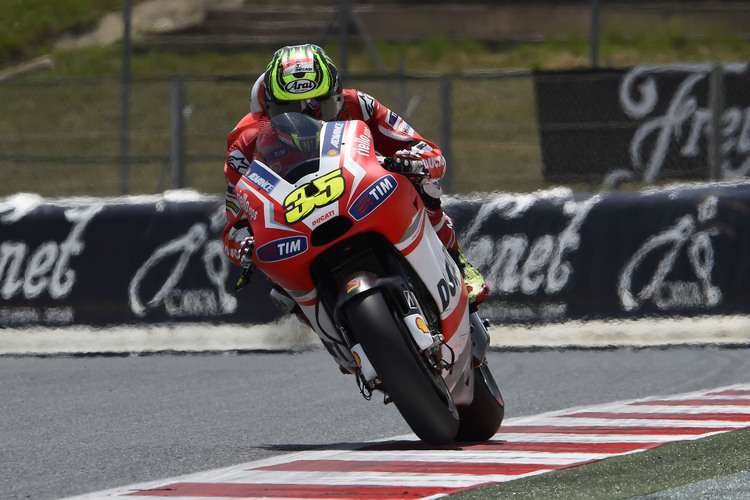 Cal Crutchlow auf dem Sorgenkind Ducati GP14