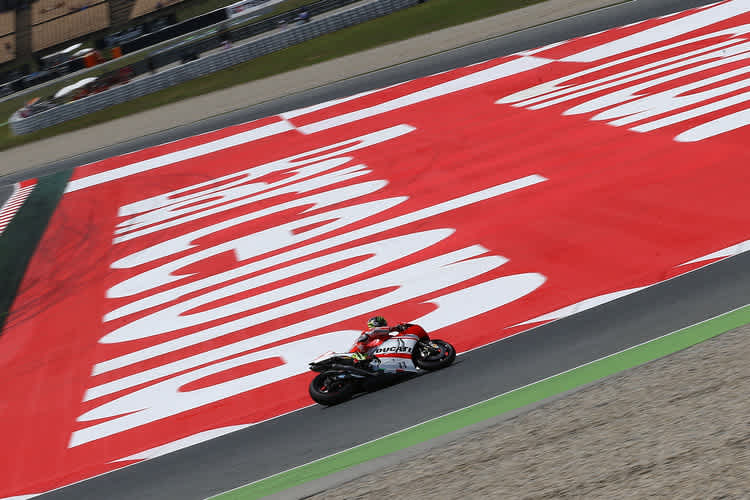 Cal Crutchlow auf der Ducati in Barcelona