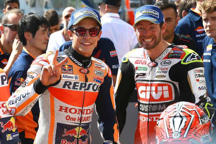 Nach dem Q2: Márquez und Crutchlow