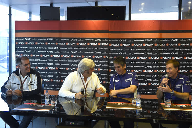 Aragón 2014: Curioni, Cuzari und die Yamaha-Manager Tsuji und Jarvis verkünden Zusammenarbeit für 2015