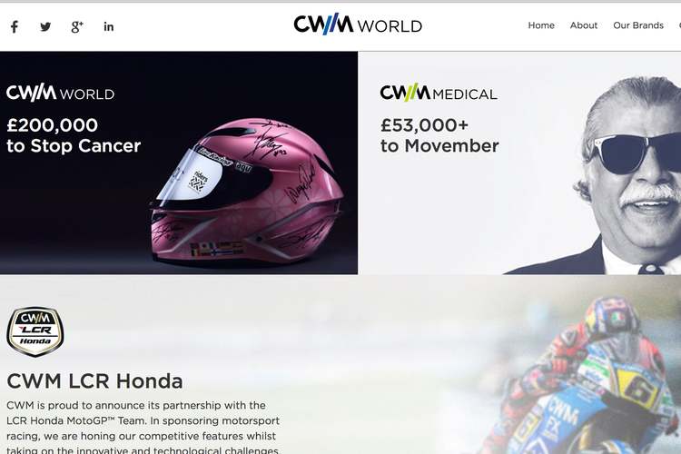 Die aktuelle CWWORLD.COM-Website: Man brüstet sich weiter als Wohltäter