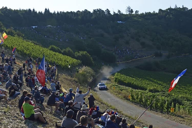 Eine Wertungsprüfung bei Trier