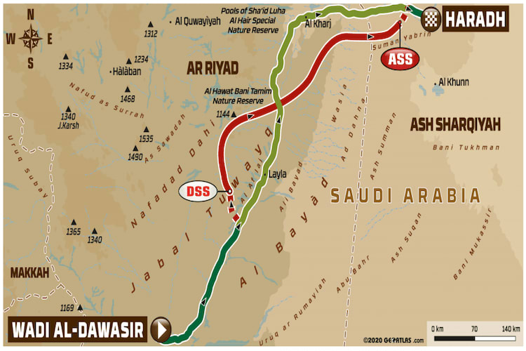 Etappe 9 bei der Rallye Dakar