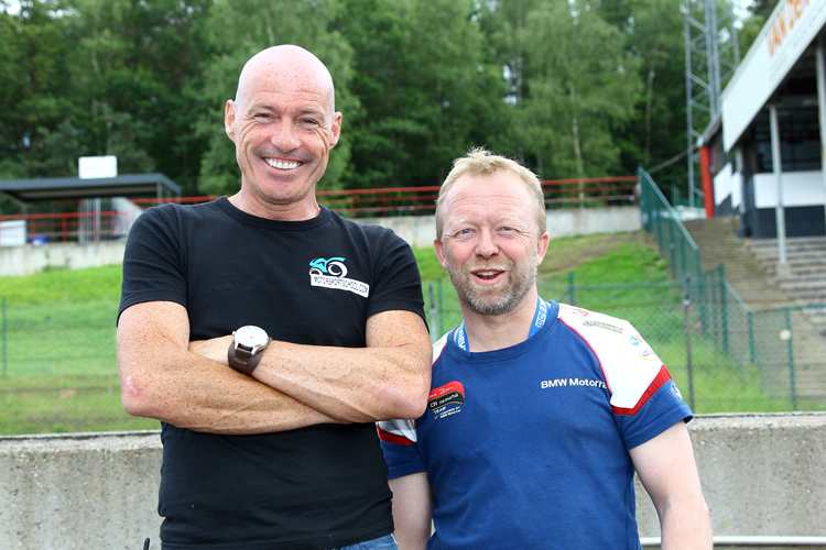 Werner Daemen (re.) und Hans Vandeven als IDM-Veranstalter