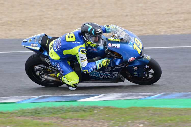 Moto3-Weltmeister Lorenzo Dalla Porta drehte seine ersten Runden auf der Italtrans-Kalex