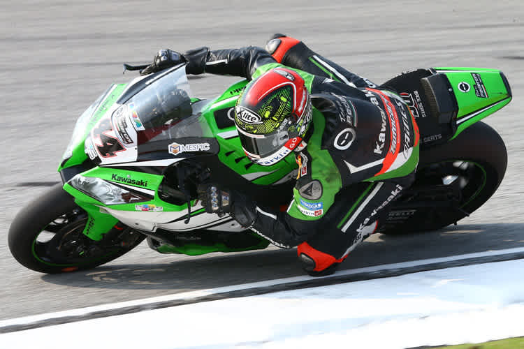 David Salom fährt für Pedercini Kawasaki