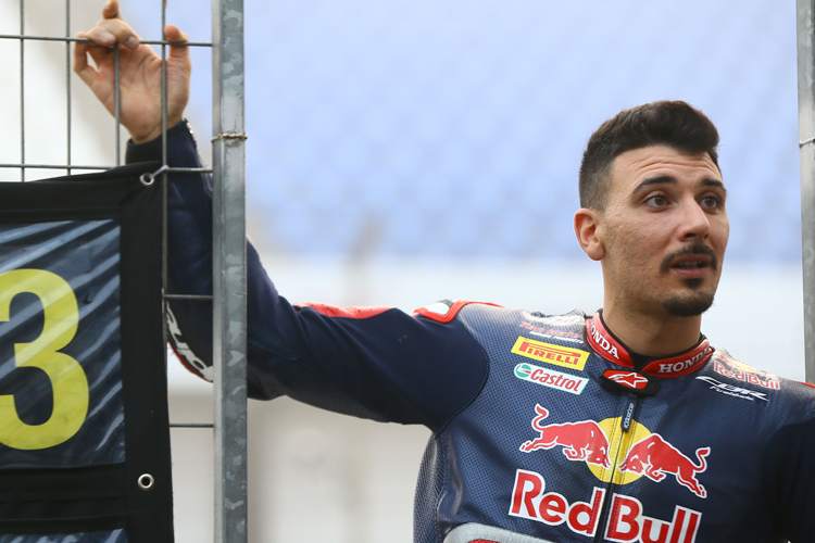 Davide Giugliano während des Lausitzring-Tests letzte Woche