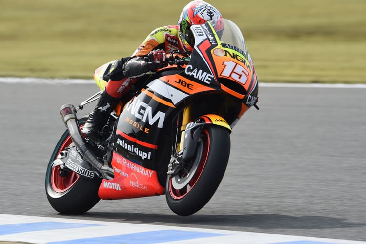 Alex De Angelis auf der Forward-Yamaha in Motegi
