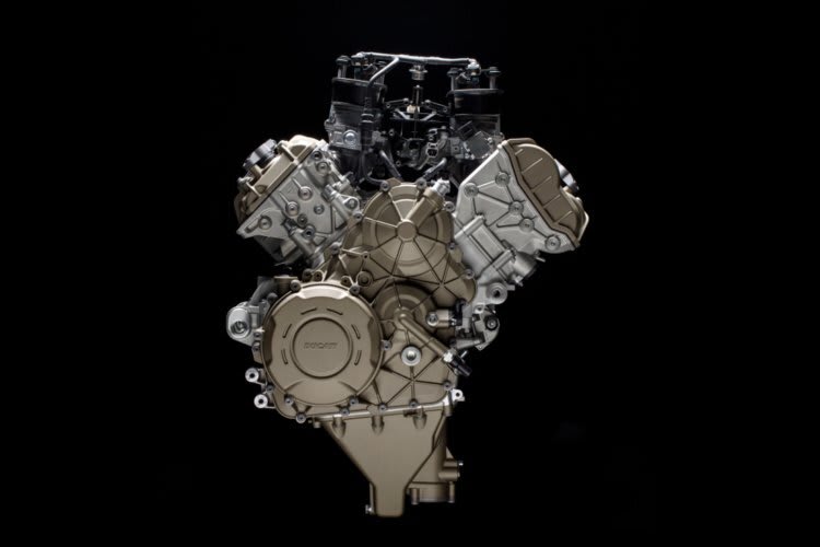 So sieht der neue V4-Motor der Ducati Panigale V4 aus