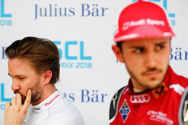Nachdenklich: Nick Heidfeld und Daniel Abt