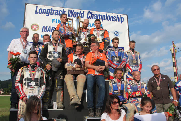 Die drei besten Langbahn-Teams 2016: Deutschland, Niederlande und Tschechien (v.l.)