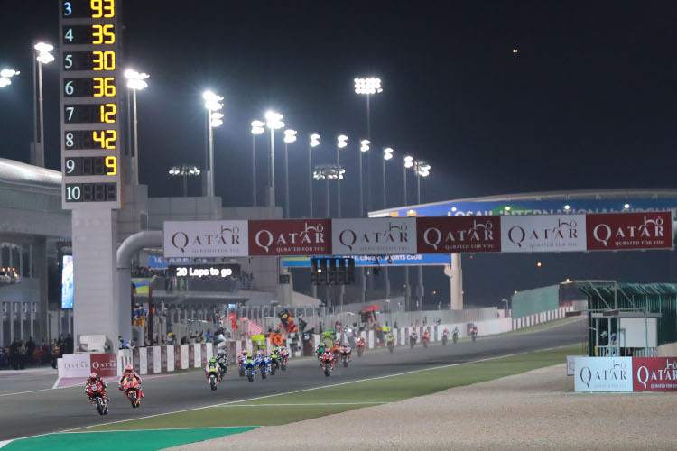 Die MotoGP-Klasse fährt auch 2020 unter Flutlicht