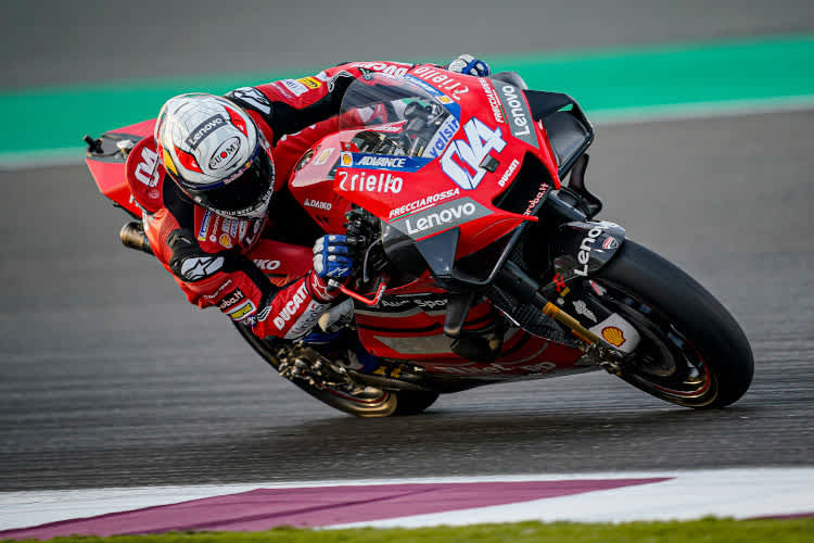 Ducati-Werksfahrer Andrea Dovizioso in Losail