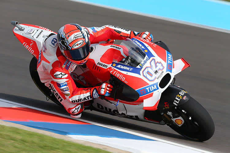Andrea Dovizioso war in Argentinien bis zum Sturz stark unterwegs