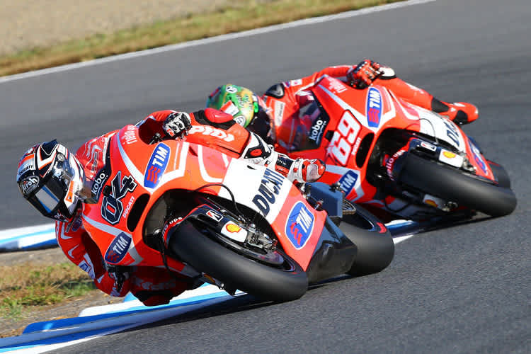 Motegi-GP: Andrea Dovizioso vor Nicky Hayden