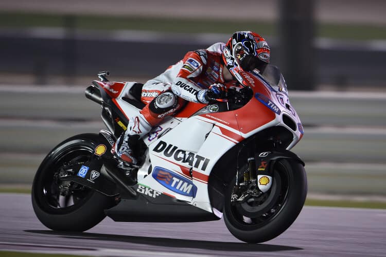 Andrea Dovizioso auf der Ducati GP15