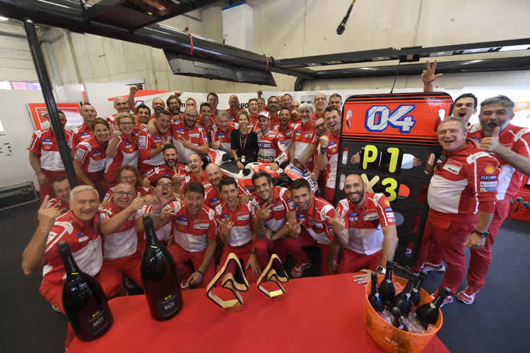 Riesenjubel bei Ducati: dritter Sieg in der Saison 2017 mit «Dovi»