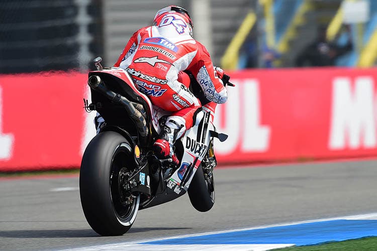 Andrea Dovizioso auf der Ducati Desmosedici GP15