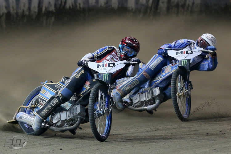 Jason Doyle (li.) und Bartosz Zmarzlik standen 2016 in Teterow auf dem Podium