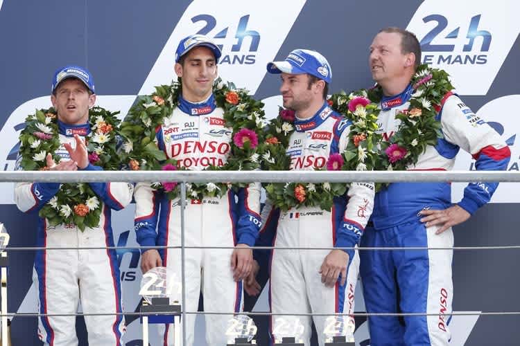 Davidson, Buemi und Lapierre auf dem Podium