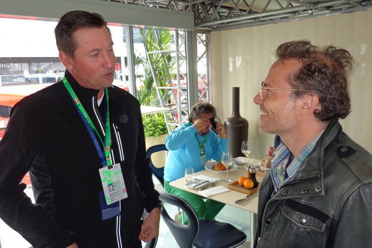 Jacques Villeneuve und Wayne Gretzky in Spielberg