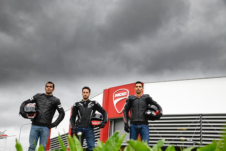 Petrucci, Dovi und Pirro: Einkleidung in Borgo Panigale