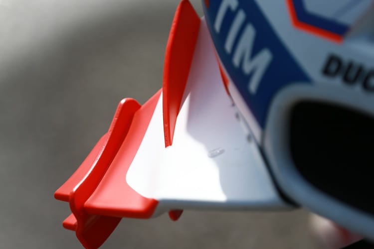 Die Winglets an der Ducati 2016