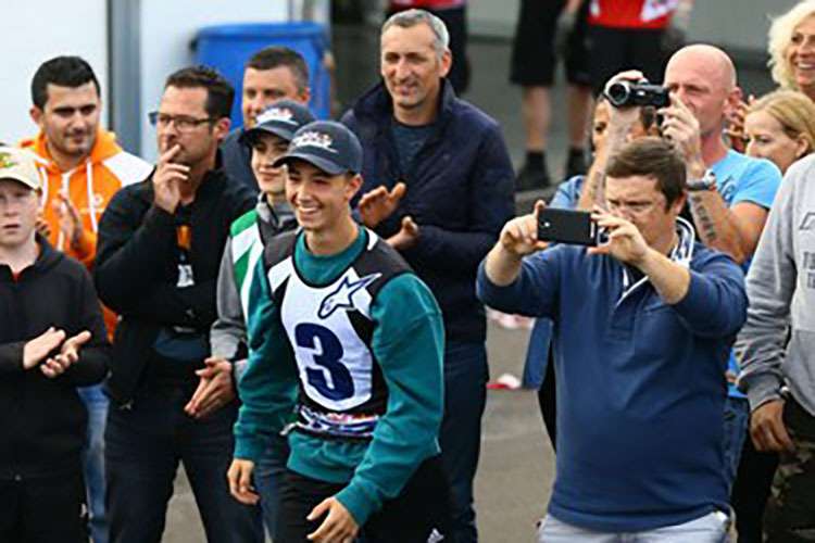 Hier erhielt Jason Dupasquier die Nachricht, dass er in den Red Bull Rookies Cup aufgenommen wird