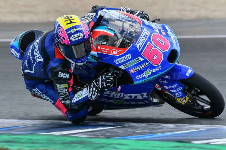 KTM-Pilot und Moto3-Rookie Jason Dupasquier beim Jerez-Test