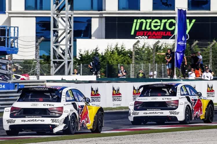 Anton Marklund und Mattias Ekström in Istanbul