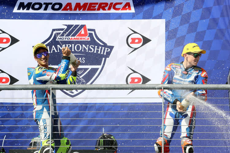 Toni Elias (24) und Roger Hayden (95)