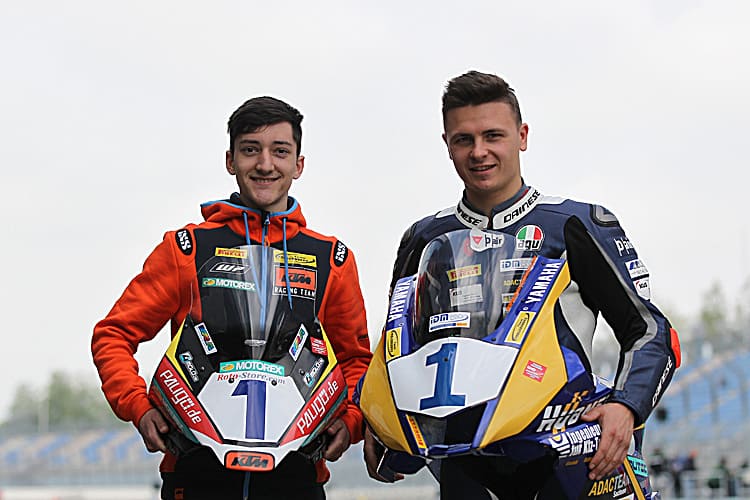 Toni Erhard und Max Enderlein (v.li.) wollen die 1 behalten