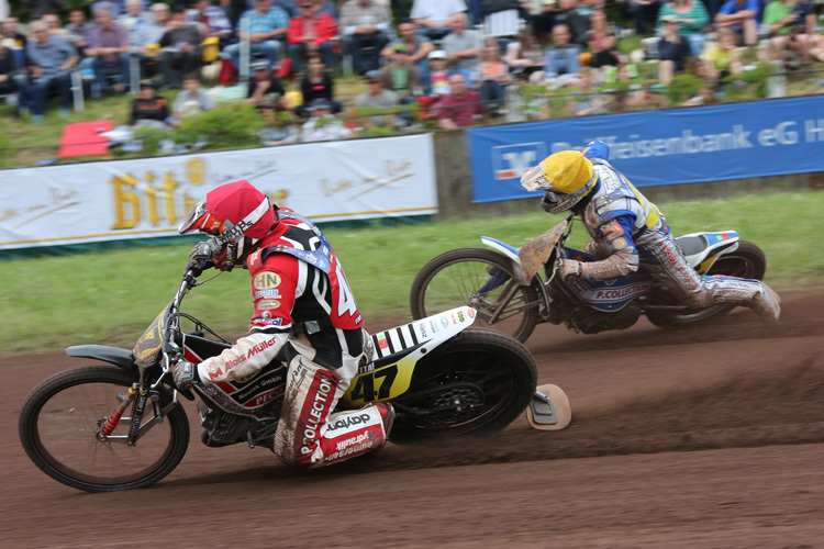 Erik Riss fuhr innen durch, Stephan Katt stürzte