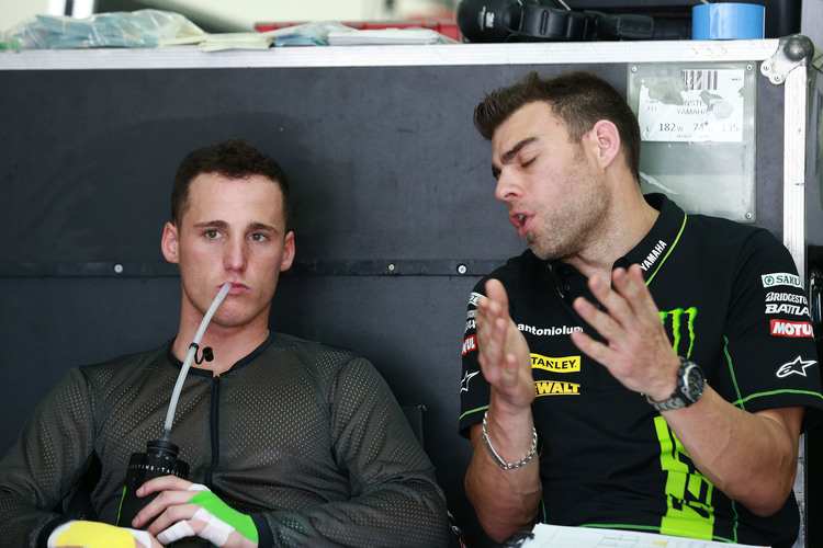 Pol Espargaró mit Crew-Chief Nicolas Goyon