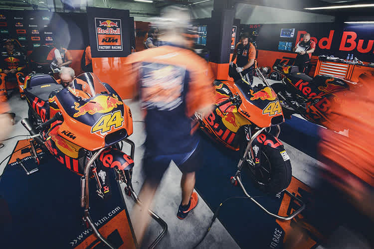 Die KTM-Crew war in Aragón im Dauereinsatz