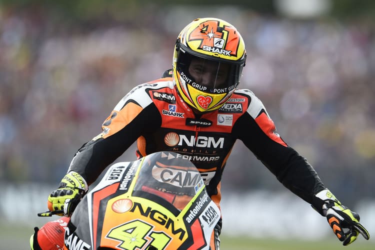 Aleix Espargaró nach der Pole-Position in Assen