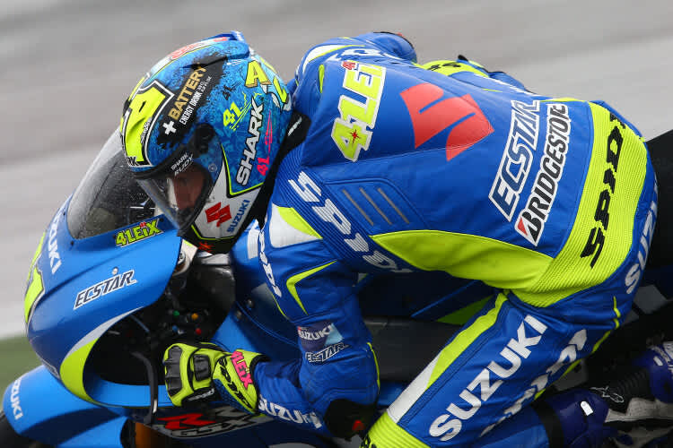 Aleix Espargaró sorgte für die erste Bestzeit für Suzuki in der Saison 2015!