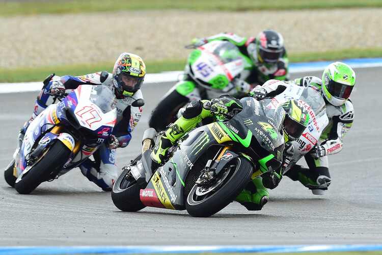 Assen-GP: Pol Espargaró (44) vor Karel Abraham (17)