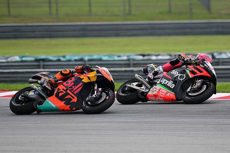 Aleix Espargaró im Duell mit seinem Bruder Pol auf der Red Bull-KTM