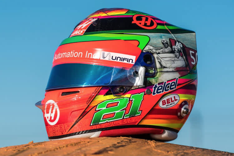 Der neue Helm von Esteban Gutiérrez