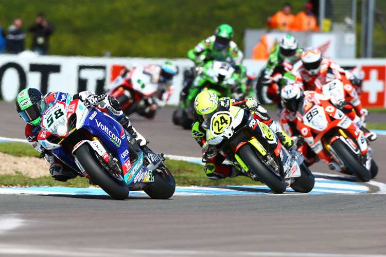 Eugene Laverty war im zweiten Lauf im hinteren Feld zu finden