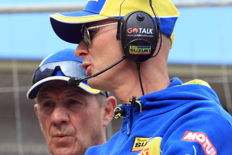 Stefan Everts (vorn) mit seinem Vater Harry