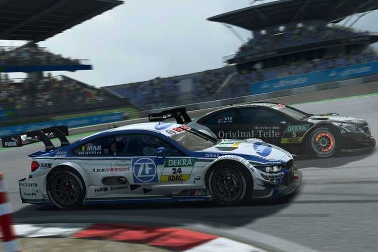 Auch die DTM-Piloten haben Spaß am DTM-Spiel