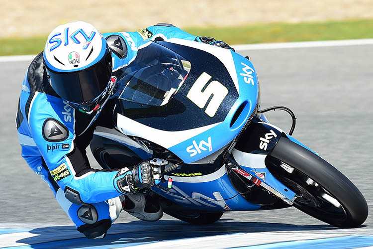 Romano Fenati auf der KTM von Valentino Rossis Moto3-Team