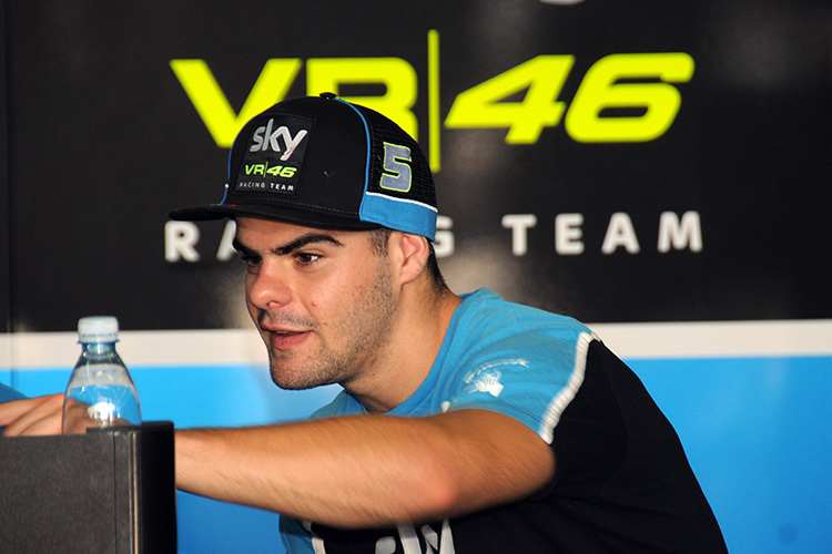 Romano Fenati aus Valentino Rossis Moto3-Team