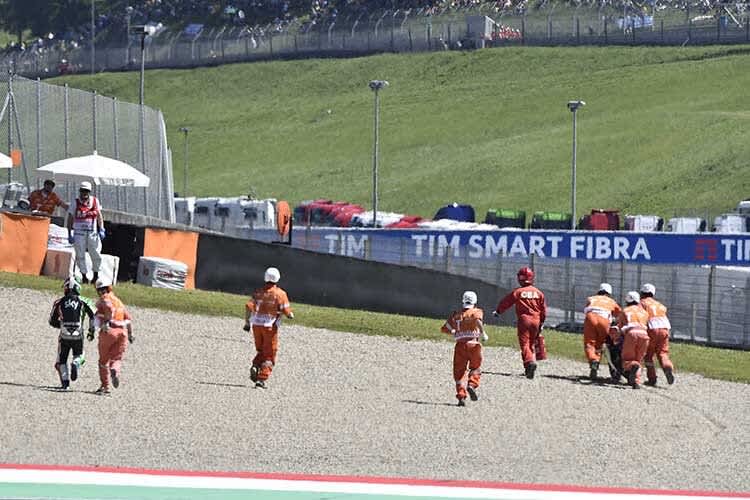 Für Romano Fenati war sein Heimrennen in Mugello vorzeitig beendet