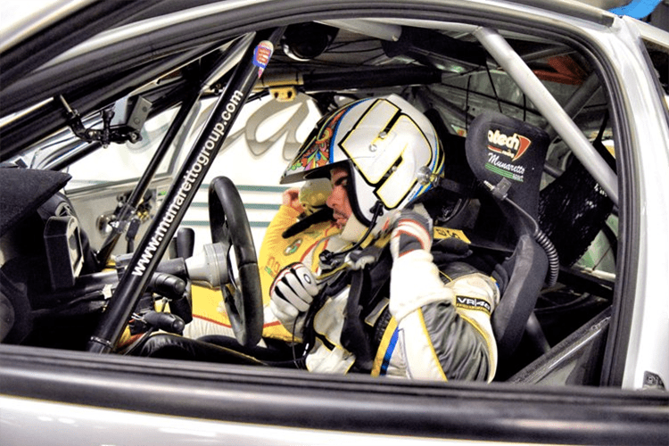 Romano Fenati bei der «Monza Rally Show» im Renault Clio R3C 