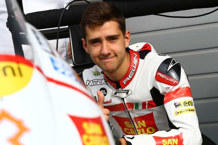 Matteo Ferrari mit seiner Mahindra MGP3O